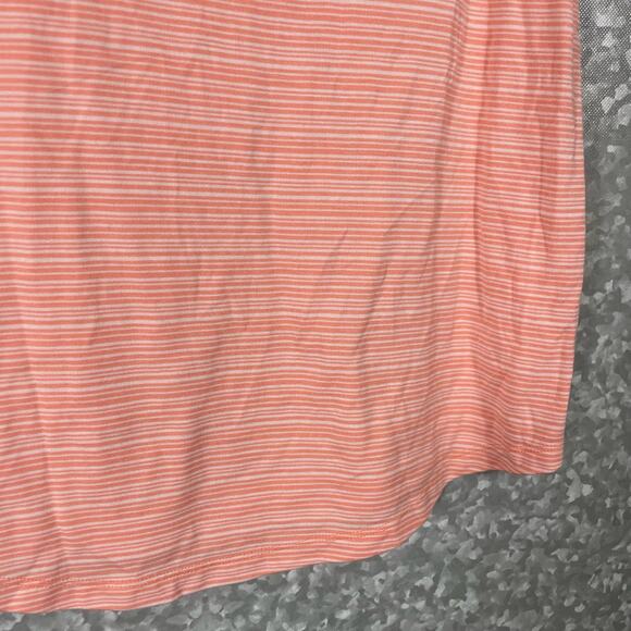 Athleta Women’s Coral Stripe Cloudlight Muscle Tee - Size Small - Athleisure Top - Picture 4 of 8